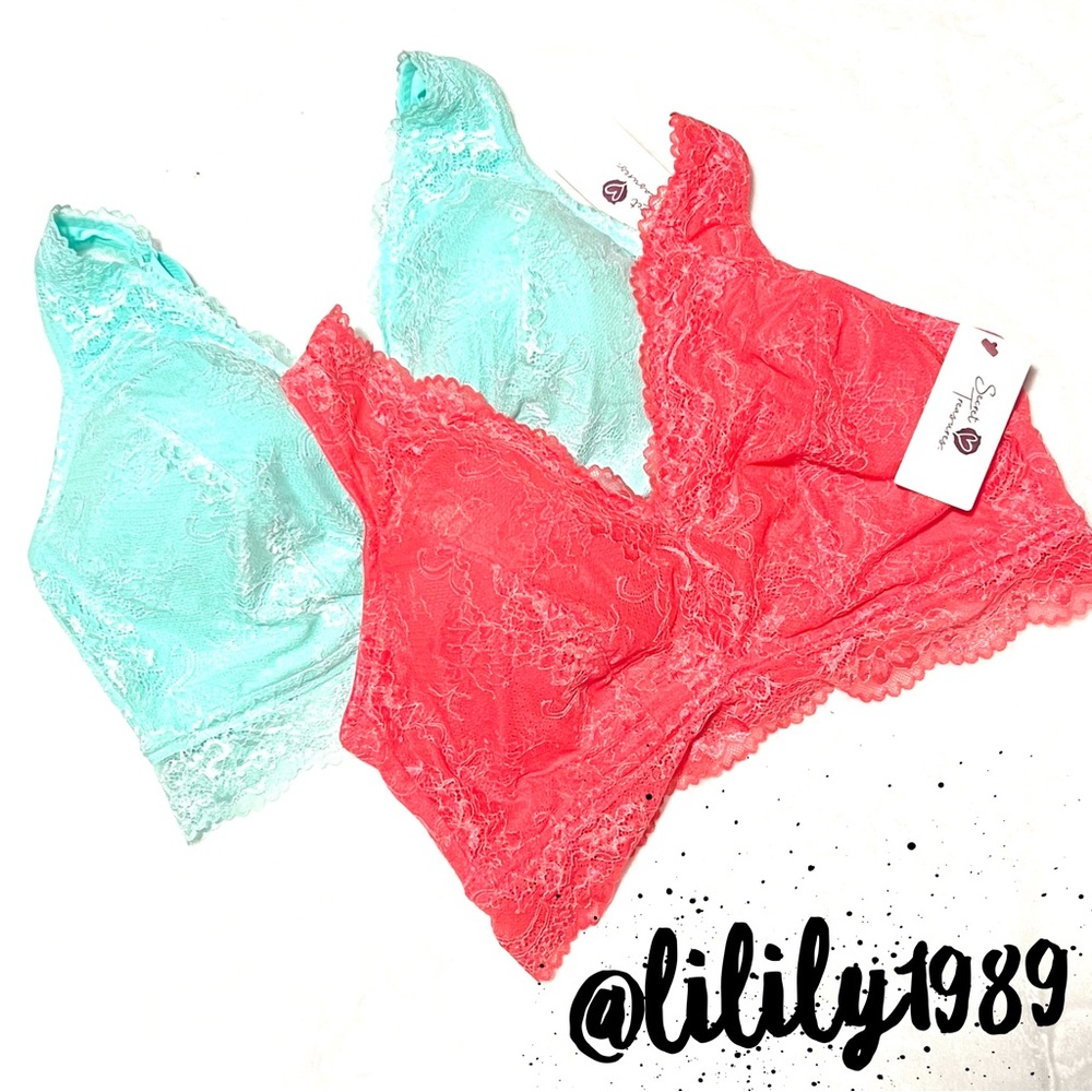 2 Lace Bralettes